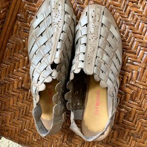 Rieker leather sling backs shoes